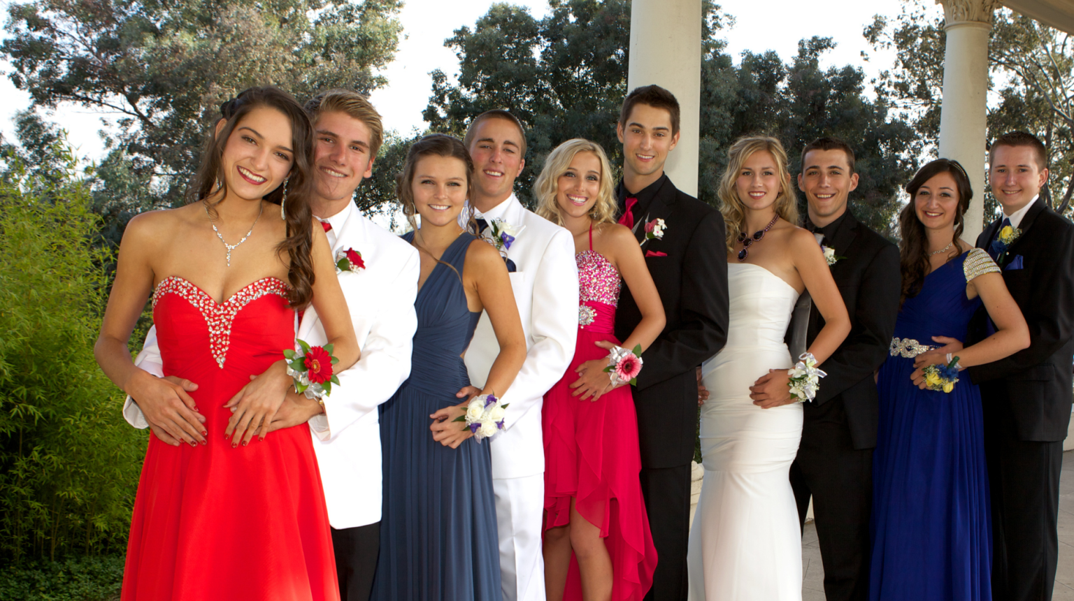 Students celebrating on a prom night party bus — Stop and Go Limo Illinois