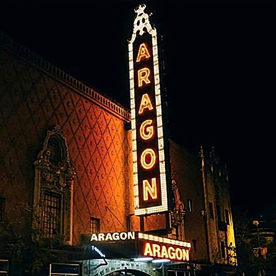 Aragon Ballroom concert crowd in the historic Moorish ballroom in Uptown Chicago